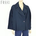フォッシィ(FOSSI)レディース ジャケット ネイビー系 ドロップショルダー オーバーサイズ (サイズ/40)*fs0011