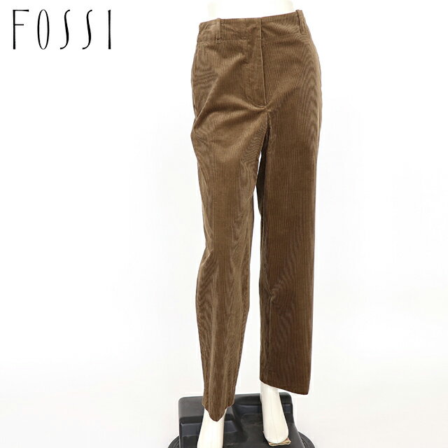 フォッシィ（FOSSI）レディース ロングパンツ コーデュロイ ブラウン系 　コーデュロイ （サイズ/40）*fs0156