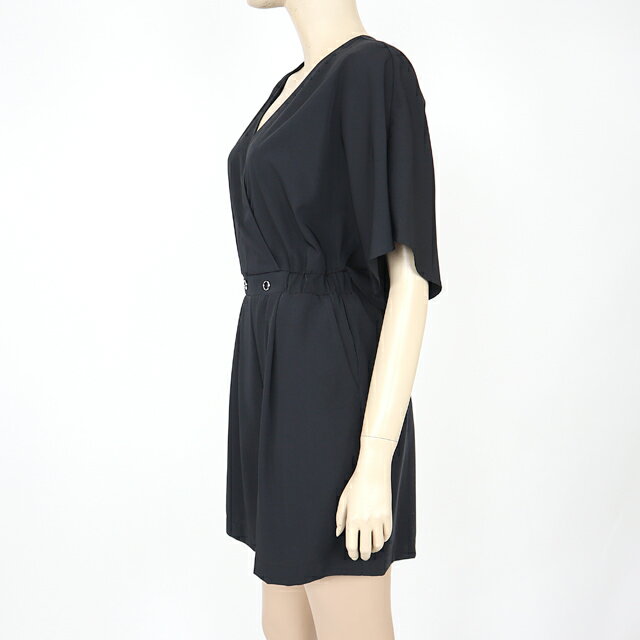 ガウディ（GAUDI）レディース オールインワン ブラック系 　サープリスネック （サイズ/42）*gu0041