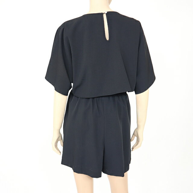 ガウディ（GAUDI）レディース オールインワン ブラック系 　サープリスネック （サイズ/42）*gu0041