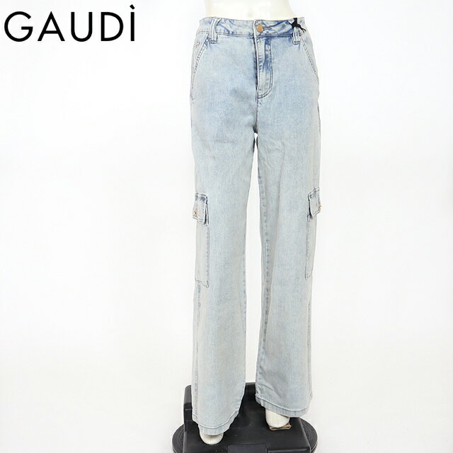 ガウディ(GAUDI)レディース ジーンズ ブルー系 カーゴデニム (サイズ/28)*gu1536