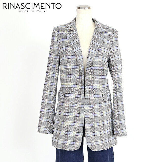 樂天商城 - リナシメント（RINASCIMENTO）レディース ジャケット マルチカラー系 　チェックボタンレスジャケット イタリア製 （サイズ/S）*rc0023
