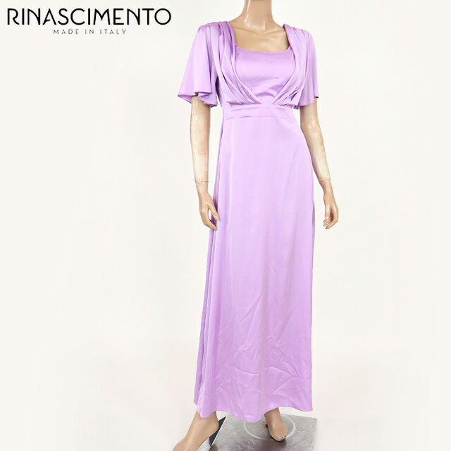 リナシメント（RINASCIMENTO）レディース ドレス パープル系 　光沢あり イタリア製 （サイズ/S）*rc0141