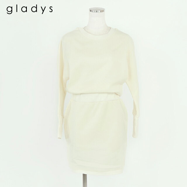 グラディス（GLADYS）レディース ワンピース ミディアム ホワイト系 アイボリー ニットワンピース （サイズ/M）*ro1169