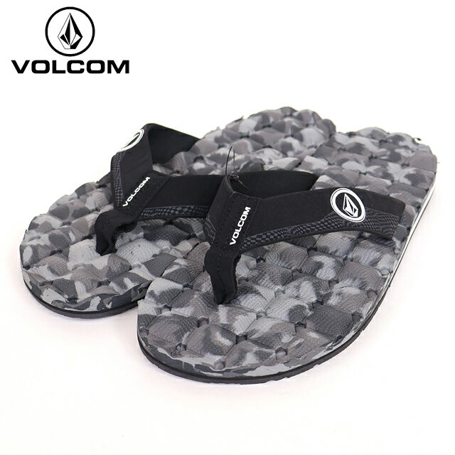 樂天商城 - ボルコム（VOLCOM）レディース/メンズ ビーチサンダル グレー系 ロゴマーク付き （サイズ/27）*ro2066