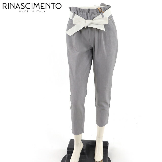 リナシメント（RINASCIMENTO）レディース ロングパンツ グレー系 　グログランリボンパンツ イタリア製 （サイズ/S）*sa0048