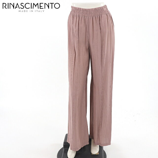 樂天商城 - リナシメント（RINASCIMENTO）レディース ロングパンツ ピンク系 　ワッシャー加工ワイドパンツ イタリア製 （サイズ/S）*sa0053