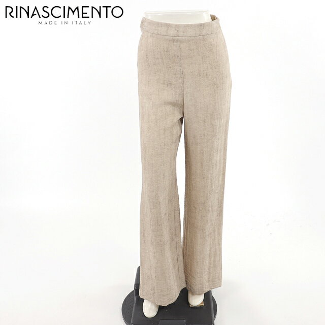 乐天商城 - リナシメント（RINASCIMENTO）レディース ロングパンツ ブラウン系 　リネンライクワイドパンツ イタリア製 （サイズ/XS）*sa0058