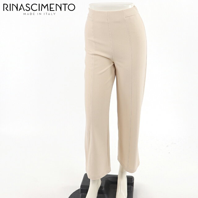 樂天商城 - リナシメント（RINASCIMENTO）レディース ロングパンツ ベージュ系 　センターラインクロップドワイドパンツ イタリア製 （サイズ/XS）*sa0061