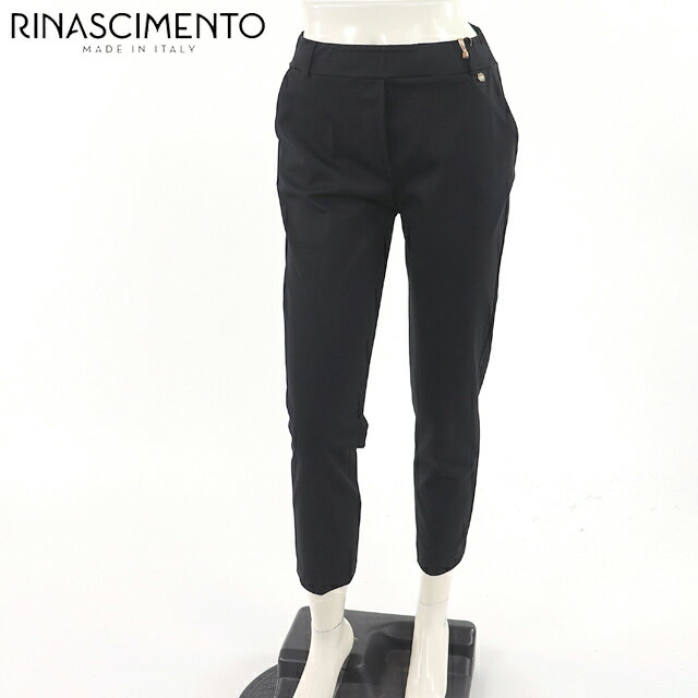リナシメント（RINASCIMENTO）レディース ロングパンツ ブラック系 　ジャージーセンタープレスパンツ イタリア製 （サイズ/S）*sa0064