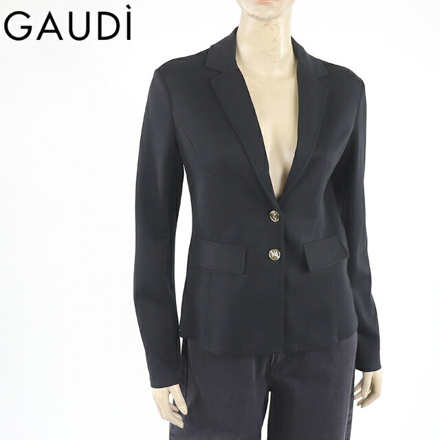 樂天商城 - ガウディ（GAUDI）レディース ジャケット ブラック系 　スウェット地ロゴボタンジャケット （サイズ/S）*sa0072
