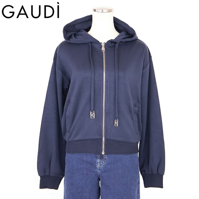 乐天商城 - ガウディ（GAUDI）レディース ジップアップパーカー ネイビー系 ジップアップパーカー （サイズ/XS）*sa1017