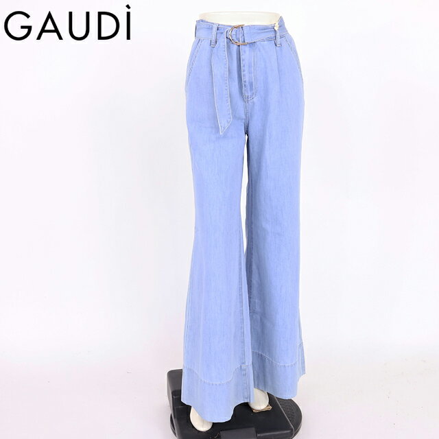 ガウディ（GAUDI）レディース ジーンズ ブルー系 シャンブレーパラッツオハイウエストデニム （サイズ/26）*sa1051