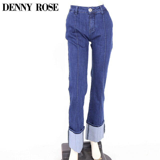 樂天商城 - デニーローズ（DENNY ROSE）レディース ロールアップジーンズ ネイビー系 ロールアップデニム （サイズ/40）*sa1056