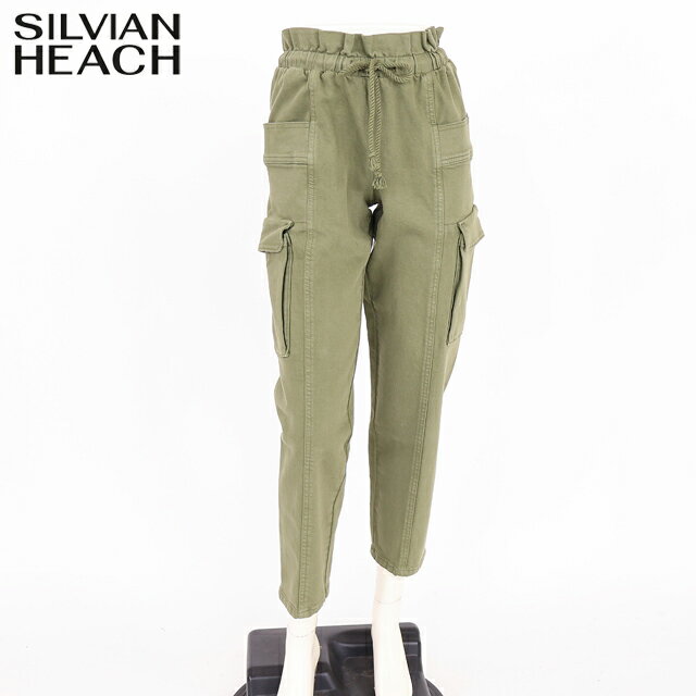 樂天商城 - シルビアン ヒーチ（SILVIAN HEACH）レディース ロングパンツ カーキ系 カーゴパンツ （サイズ/26）*sa1063