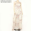 エルマンノ シェルヴィーノ(Ermanno Scervino)レディース ロングワンピース ホワイト系 花柄 背中カット イタリア製 (サイズ/40)*sh0088(4)