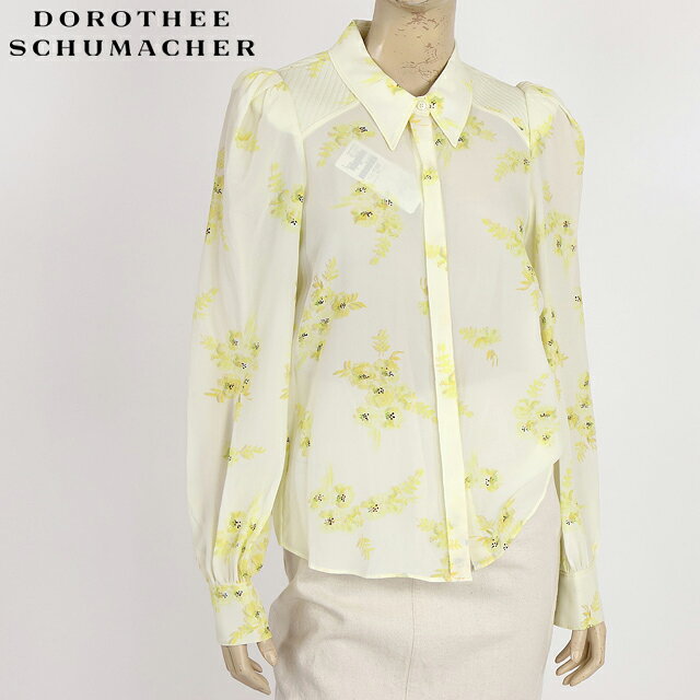 ドロシー・シューマッハ（DOROTHEE SCHUMACHER）レディース 長袖ブラウス シルク使い花柄ブラウス イエロー系（サイズ/2/4）*sk0051■ コンディション【新品 / メーカー在庫品 / 長期ストック品】■ 商品情報メーカー希望小売価格： 94,600 円（税込）■ サイズ（平置き実寸）サイズ：2　着丈：60　肩幅：32.5　胸囲：86　袖丈：65.5　(cm)サイズ：4　着丈：61　肩幅：35.5　胸囲：96　袖丈：66　(cm)■ 素材・仕様原産国： 中国色： イエロー系表地： レーヨン 65　シルク 35　 　 　 　 (数字は％表示です)伸縮性：×肩パット入り■ 備考（以下、あらかじめご了承ください）・メーカー倉庫長期保管 アウトレット品となります。保管に伴うシワ 擦れ 薄汚れ等 使用に支障がない程度のダメージがある場合や、縫製の甘さ 小さなホツレ等みられる場合がございます。・ものによっては下げ札の欠損、付属品の差異がみられる場合がございます。・サイズにつきましてはかなり個体差がある場合がございます。掲載の寸法データは、採寸用サンプルの実寸値となりますので、 お手元にお届けする商品と表記寸法の間に誤差が生じる場合があります。・商品状態や入荷時期によって、価格に差が生じている場合がございます。・稀にケアタグや下げ札の表記内容が曖昧な場合がございます。その場合当店にて内容を精査判断した上で記載させていただいている場合がございます。・掲載写真の色味についてはできる限り実物に近づきますよう努力をしておりますが、実際の商品と色・質感が若干異なる場合がございます。■ 配送について・営業日 正午までのご注文/決済確認で当日発送いたします。・送料は800円（北海道・沖縄・離島・一部地域は1,000円）です。・3,980円 以上（沖縄・離島・一部地域は 9,800円 以上）のご注文で送料無料です。・土、日、祝日は休業させていただいております。休業日前日、正午以降のご注文は、休業日明けの出荷となります。・お取り寄せ商品など当日中の対応が難しい場合がございます。その場合は誠に恐れ入りますが個別にご連絡をさせていただきます。　メーカー希望小売価格はメーカー商品タグに基づいて掲載していますドロシー・シューマッハ（DOROTHEE SCHUMACHER）レディース 長袖ブラウス シルク使い花柄ブラウス イエロー系（サイズ/2/4）*sk0051 ドロシー・シューマッハ（DOROTHEE SCHUMACHER）レディース 長袖ブラウス シルク使い花柄ブラウス イエロー系（サイズ/2/4）*sk0051■ コンディション【新品 / メーカー在庫品 / 長期ストック品】■ 商品情報メーカー希望小売価格： 94,600 円（税込）■ サイズ（平置き実寸）サイズ：2　着丈：60　肩幅：32.5　胸囲：86　袖丈：65.5　(cm)サイズ：4　着丈：61　肩幅：35.5　胸囲：96　袖丈：66　(cm)■ 素材・仕様原産国： 中国色： イエロー系表地： レーヨン 65　シルク 35　 　 　 　 (数字は％表示です)伸縮性：×肩パット入り■ 備考（以下、あらかじめご了承ください）・メーカー倉庫長期保管 アウトレット品となります。保管に伴うシワ 擦れ 薄汚れ等 使用に支障がない程度のダメージがある場合や、縫製の甘さ 小さなホツレ等みられる場合がございます。・ものによっては下げ札の欠損、付属品の差異がみられる場合がございます。・サイズにつきましてはかなり個体差がある場合がございます。掲載の寸法データは、採寸用サンプルの実寸値となりますので、 お手元にお届けする商品と表記寸法の間に誤差が生じる場合があります。・商品状態や入荷時期によって、価格に差が生じている場合がございます。・稀にケアタグや下げ札の表記内容が曖昧な場合がございます。その場合当店にて内容を精査判断した上で記載させていただいている場合がございます。・掲載写真の色味についてはできる限り実物に近づきますよう努力をしておりますが、実際の商品と色・質感が若干異なる場合がございます。■ 配送について・営業日 正午までのご注文/決済確認で当日発送いたします。・送料は800円（北海道・沖縄・離島・一部地域は1,000円）です。・3,980円 以上（沖縄・離島・一部地域は 9,800円 以上）のご注文で送料無料です。・土、日、祝日は休業させていただいております。休業日前日、正午以降のご注文は、休業日明けの出荷となります。・お取り寄せ商品など当日中の対応が難しい場合がございます。その場合は誠に恐れ入りますが個別にご連絡をさせていただきます。