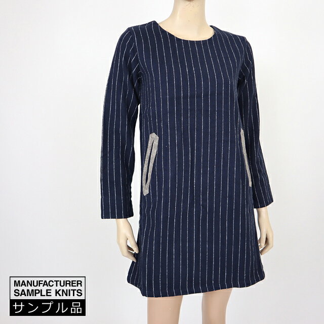 ミティス（mitis）レディース ワンピース ミディアム ネイビー系　ストライプ （サイズ/M）*tn0040
