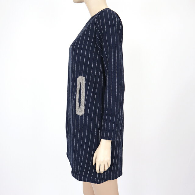 ミティス（mitis）レディース ワンピース ミディアム ネイビー系　ストライプ （サイズ/M）*tn0040