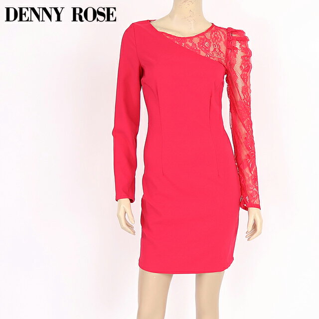 樂天商城 - デニーローズ（DENNY ROSE）レディース ワンピース ミディアム レッド系 ショルダーレース切替ワンピ （サイズ/40/42）*uw0023