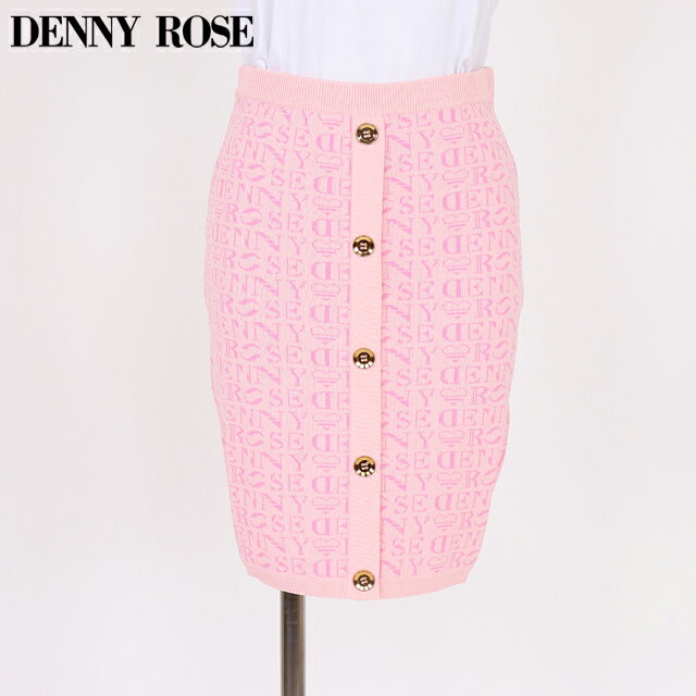 樂天商城 - デニーローズ（DENNY ROSE）レディース ミニスカート ピンク系 　ボタンアップタイトニットスカート （サイズ/XS/S）*wd1065