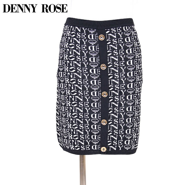 乐天商城 - デニーローズ（DENNY ROSE）レディース ミニスカート ブラック系 　ボタンアップタイトニットスカート （サイズ/XS/S）*wd1067