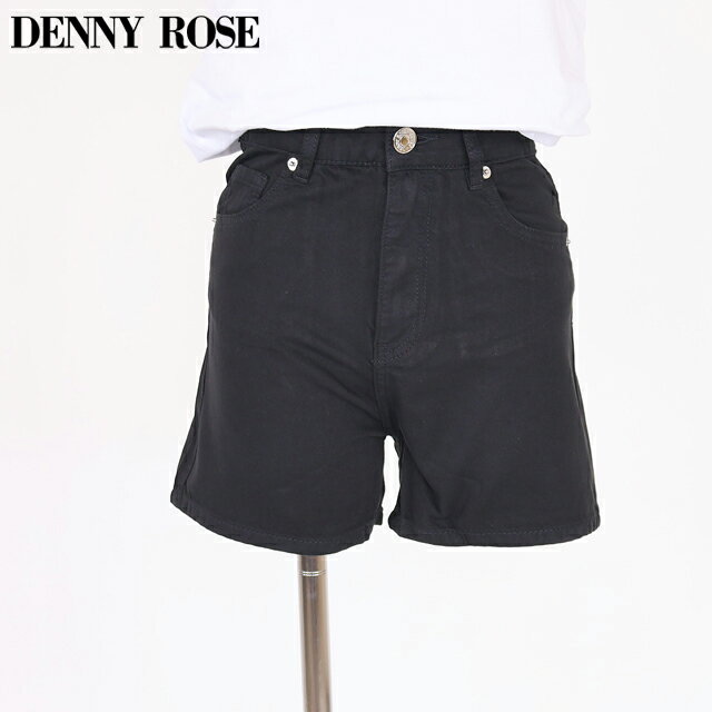 乐天商城 - デニーローズ（DENNY ROSE）レディース ショートパンツ ブラック系 　後ろポケット刺繍ショートパンツ （サイズ/25/26/27）*wd1069