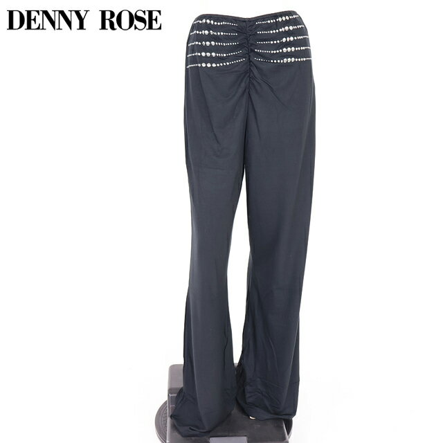 樂天商城 - デニーローズ（DENNY ROSE）レディース ロングパンツ ブラック系 　スタッズポイントパンツ イタリア製 （サイズ/40/42）*wd1081