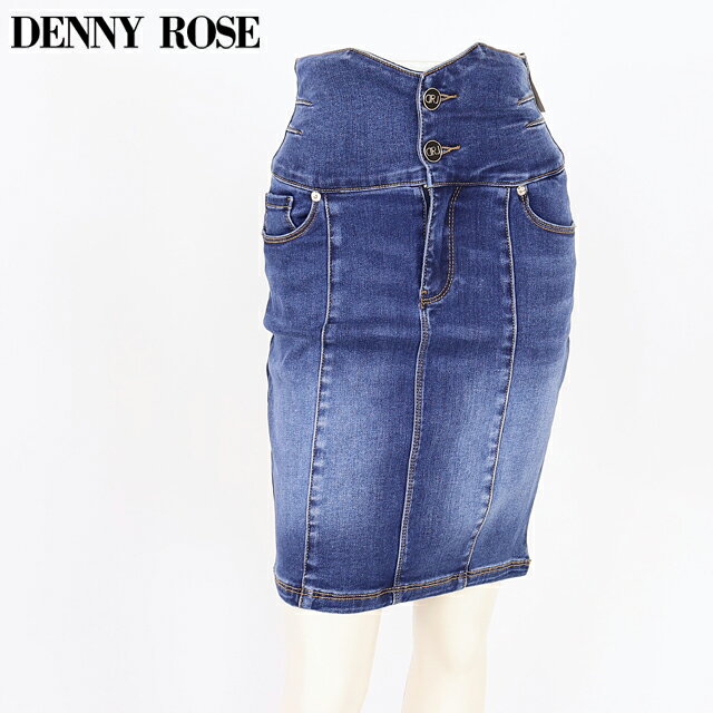 樂天商城 - デニーローズ（DENNY ROSE）レディース ひざ丈スカート ネイビー系 　スリムフィットデニムスカート （サイズ/25/26）*wd1083