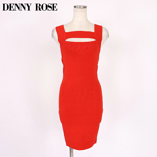 樂天商城 - デニーローズ（DENNY ROSE）レディース ワンピース ミディアム レッド系 　バストカットアウトノースリーブタイトニットワンピース （サイズ/XS）*wd1089