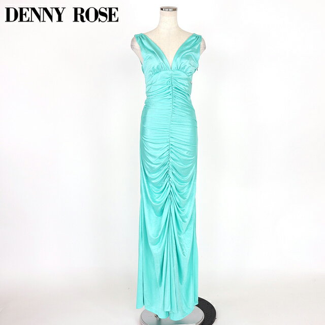 樂天商城 - デニーローズ（DENNY ROSE）レディース ロングワンピース グリーン系 　シャーリングデザインマキシワンピース （サイズ/XS/S）*wd1095