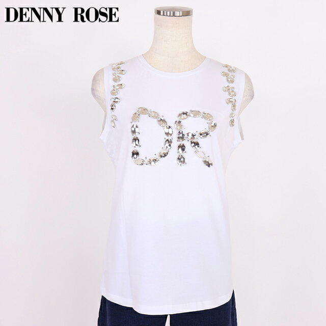 樂天商城 - デニーローズ（DENNY ROSE）レディース タンクトップ ホワイト系 　DRビジューノースリトップス （サイズ/S）*wd1123