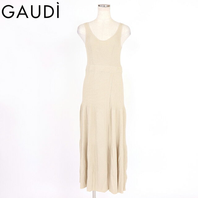 樂天商城 - ガウディ（GAUDI）レディース ロングワンピース ゴールド系 ラメレーヨンノースリフレアニットワンピース （サイズ/XS/S）*wg1001