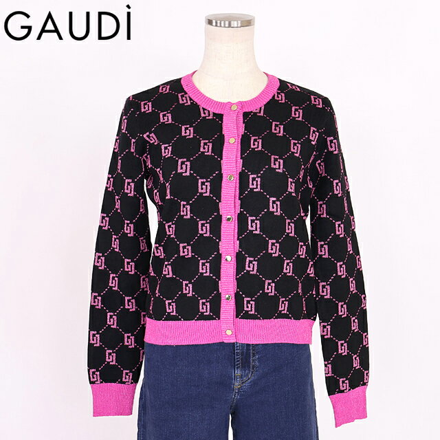 美品 GAUDI JEANS ガウディ スタッズ付 ボーダーカーディガン XS GAUDI - 美品 GAUDI JEANS ガウディ スタッズ付 ボーダーカーディガン
