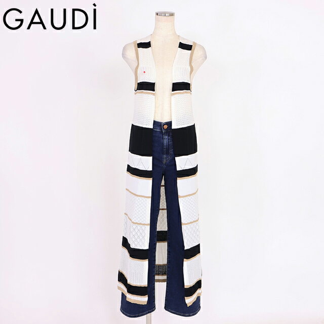 樂天商城 - ガウディ（GAUDI）レディース カーディガン ホワイト系 ボーダージレ （サイズ/XS/S）*wg1035