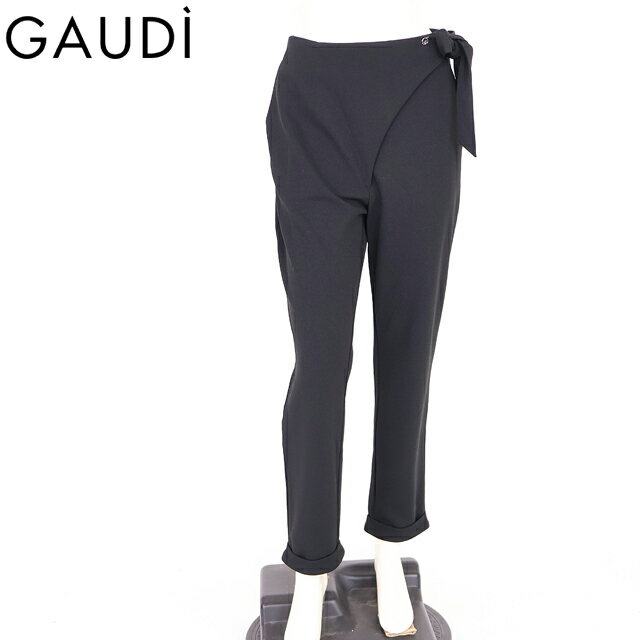樂天商城 - ガウディ（GAUDI）レディース ロングパンツ ブラック系 デザインパンツ （サイズ/42）*wg1065