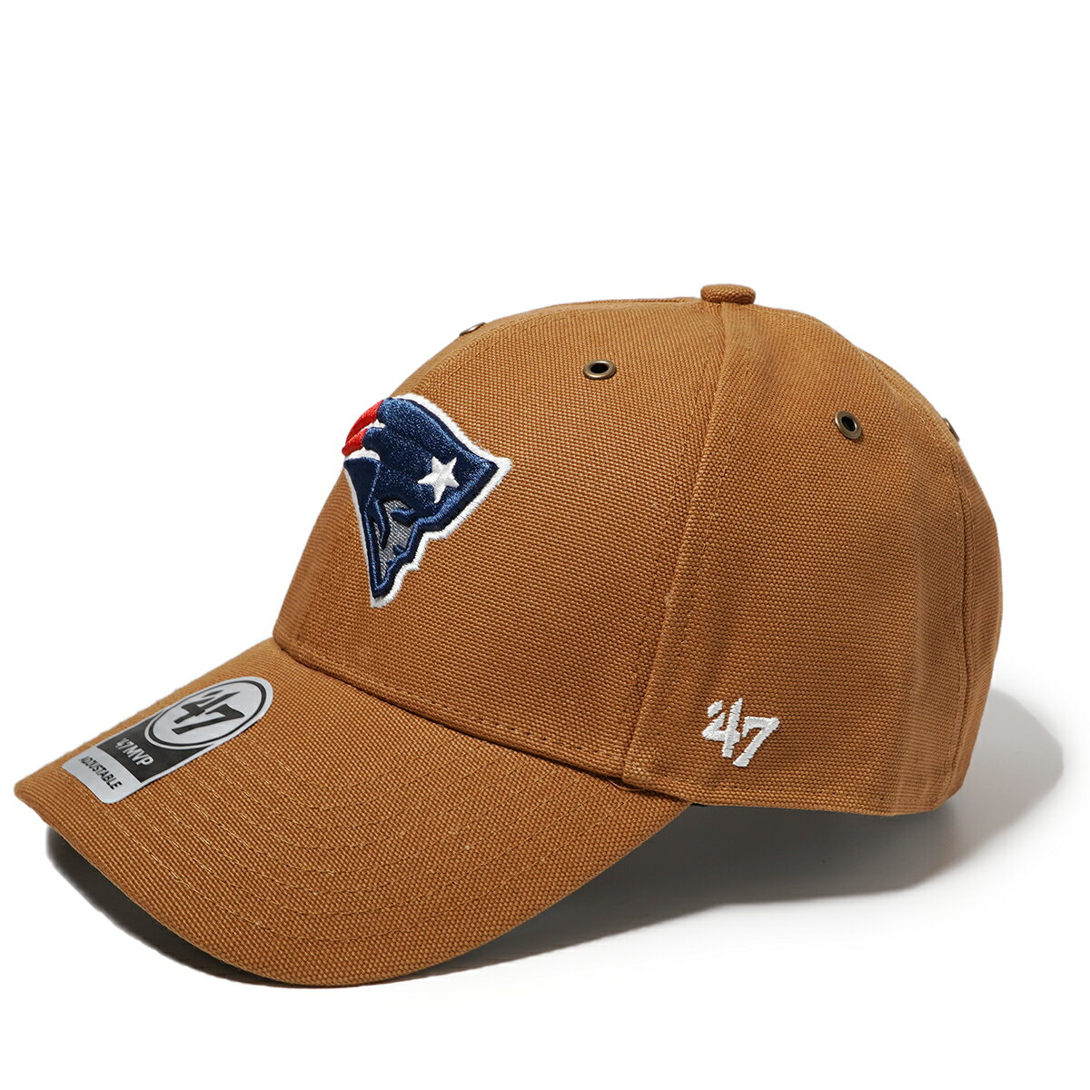 '47Brand×Carhartt NEW ENGLAND PATRIOTS CARHARTT X '47 MVP - CURVE VISOR フォーティーセブン×カーハート フォーティーセブンブランズ キャップ 帽子 ハット CAP CAPS NFL NE ニューイングランド ペイトリオッツ ユニセックス ブラウン 茶 BROWN スナップバック