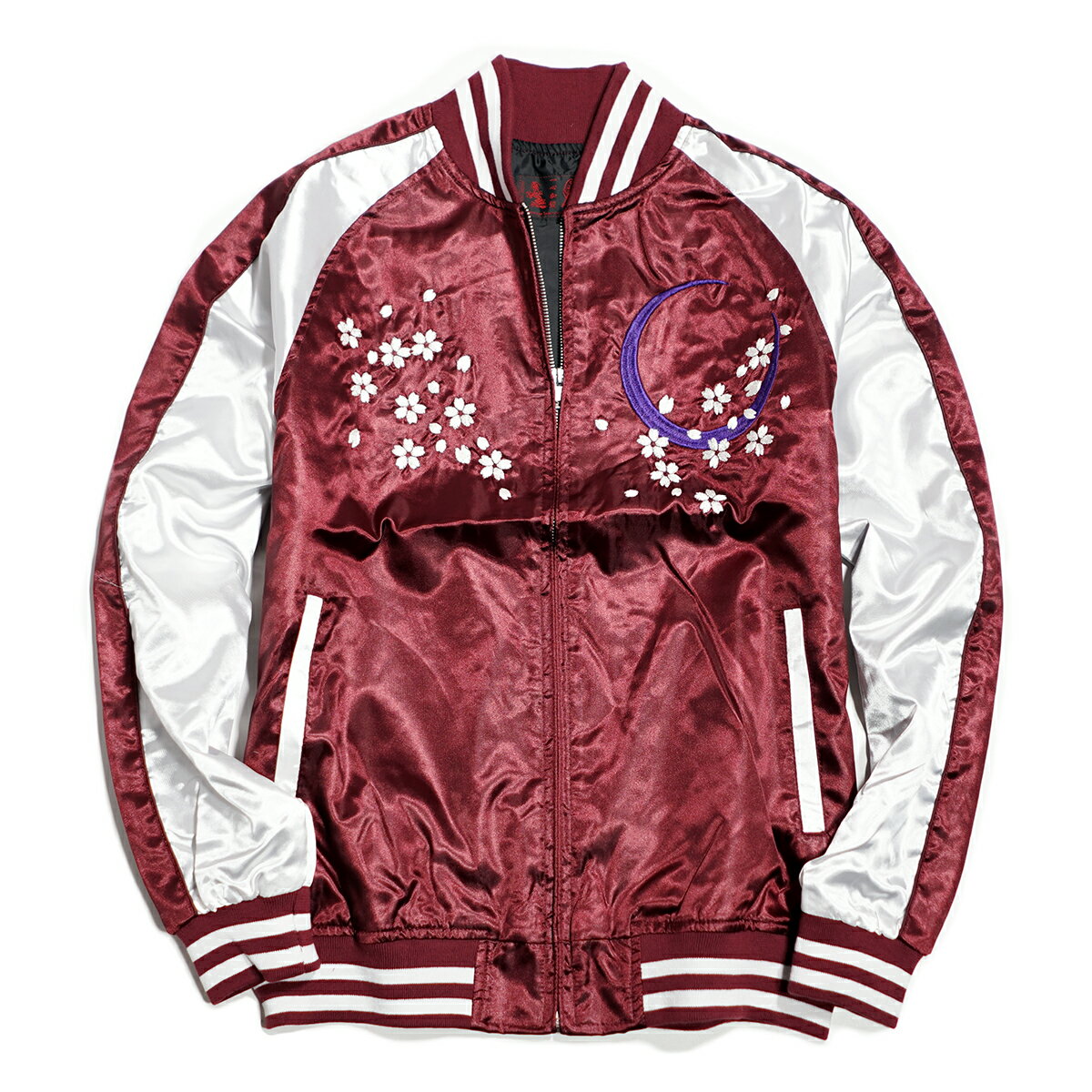 楽天市場】スカジャン 赤（カラーワインレッド）（メンズファッション