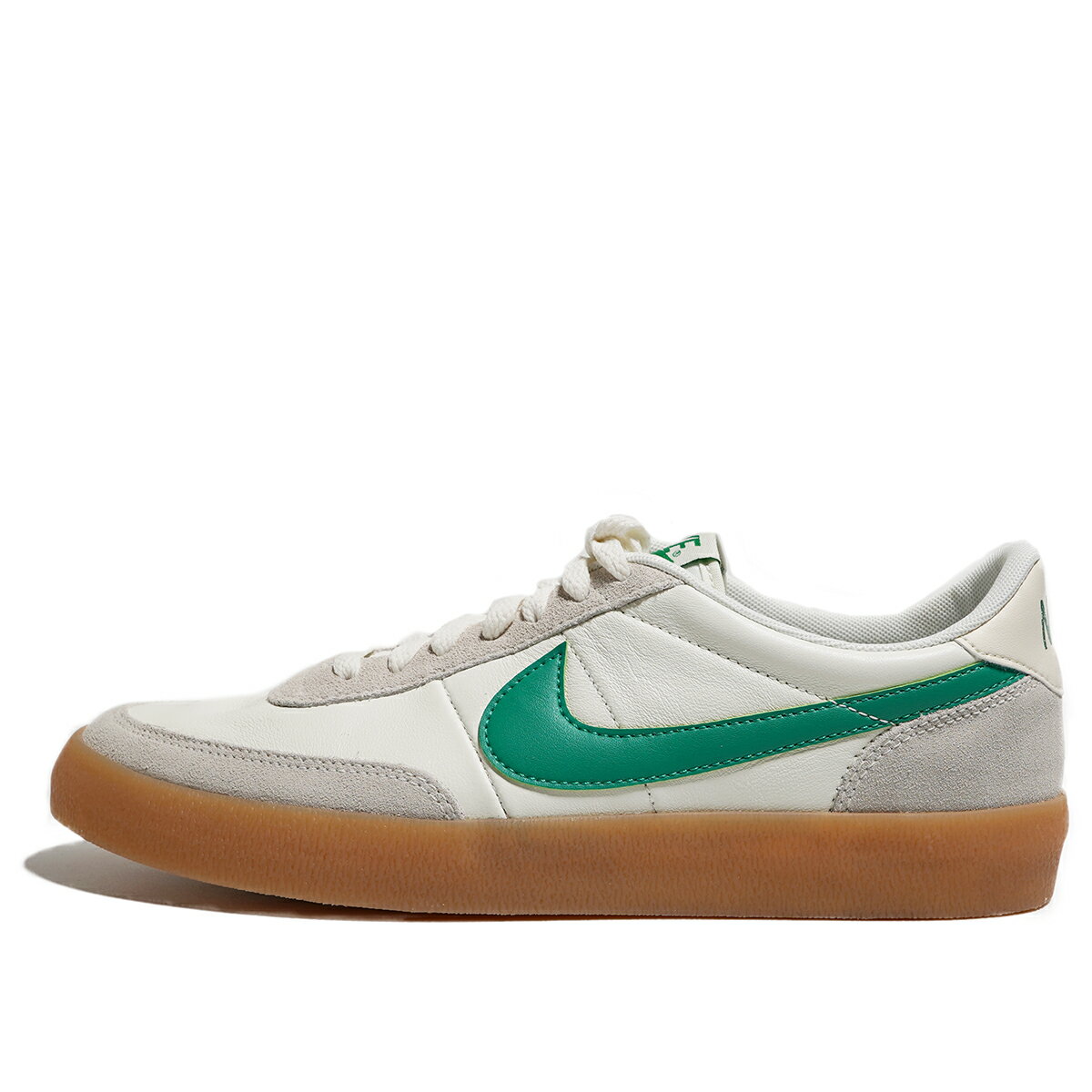 ナイキ レザースニーカー メンズ ナイキ NIKE KILLSHOT 2 LEATHER SNEAKER ナイキ メンズ スニーカー キルショット2 レザー 432997-111 海外限定 SAIL/LUCID GREEN-GUM YELLOW ホワイトレザー 白靴 白 ホワイト グリーン GREEN キルショット2 レザー スニーカー ラバーソール ヴィンテージ ディテール