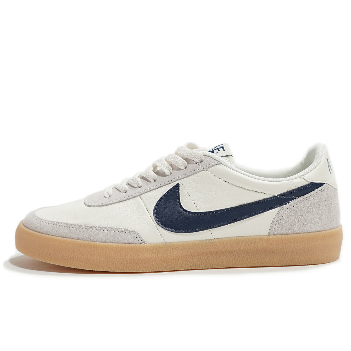 ナイキ レザースニーカー メンズ ナイキ NIKE KILLSHOT 2 LEATHER SNEAKER ナイキ メンズ スニーカー キルショット2 レザー 432997-107 海外限定 SAIL/MIDNIGHT NAVY-GUM YELLOW ホワイトレザー 白靴 白 ホワイト ネイビー