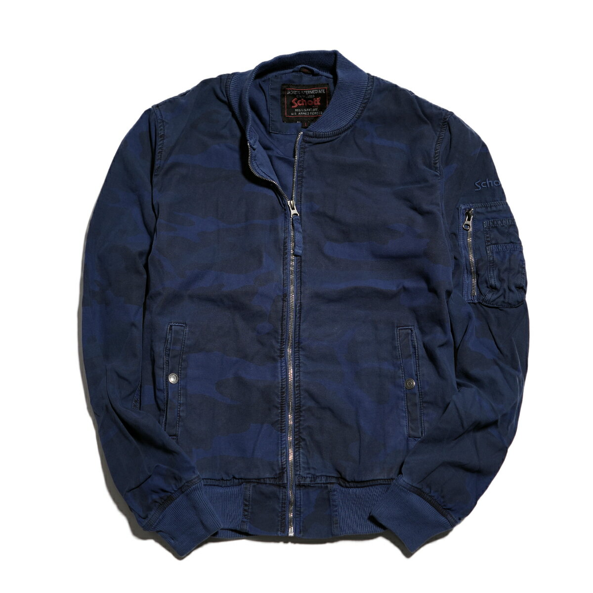 ショット ジャケット Schott MA-1 COTTON TWILL JACKET ジャケット Schott NYC ショット ジャケット MA-1 フライトジャケット コットンツイル ジャケット ミリタリー アウター ナイロン ボンバージャケット ボンバー ナイロンジャケット フライト コットン ツイル ジャケット