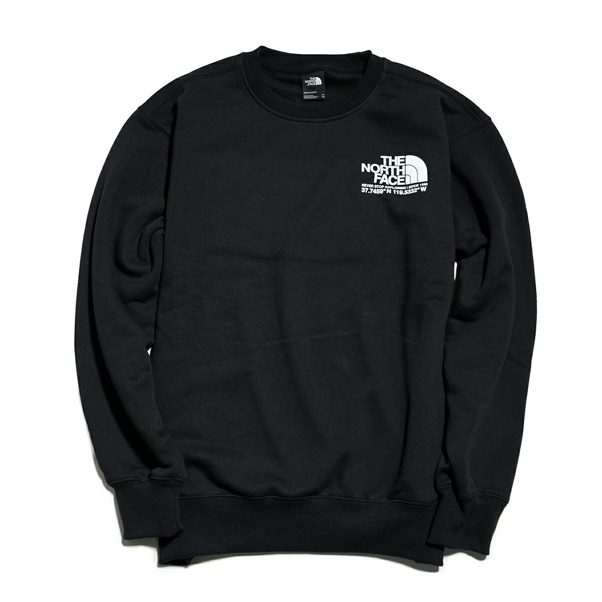 驚きの安さ ザ ノースフェイス スウェット The North Face Coordinates Crew コーディネート クルー スウェット メンズ フリース スウェット クルーネック プルオーバー メンズ トレーナー 丸首 バックプリント ロゴ スウェット ボックスロゴ ブラック メンズ Mens Usa