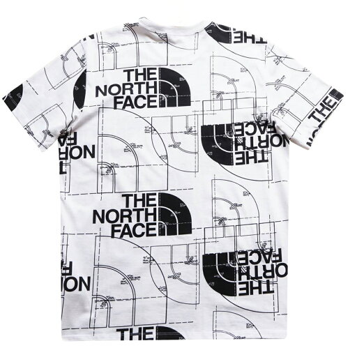 ノースフェイス Tシャツ The North Face HALF DOME ALL OVER PRINT LOGO SS TEE ノースフェイス Tシャツ メンズ ラインロゴ ショートスリーブ グラフィック ショートスリーブ プリント 半袖Tシャツ クルーネック Tシャツ カットソー Tシャツ メンズ USA USA企画 海外限定