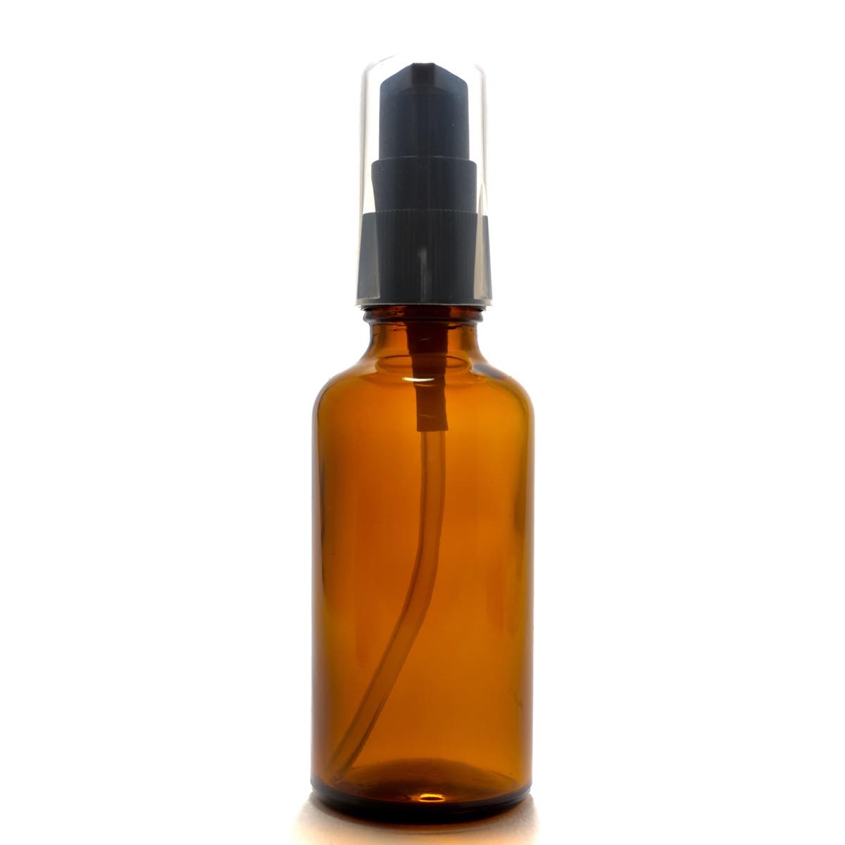 アロマ遮光瓶 50mL アンバー【ポンプ:ブラック】