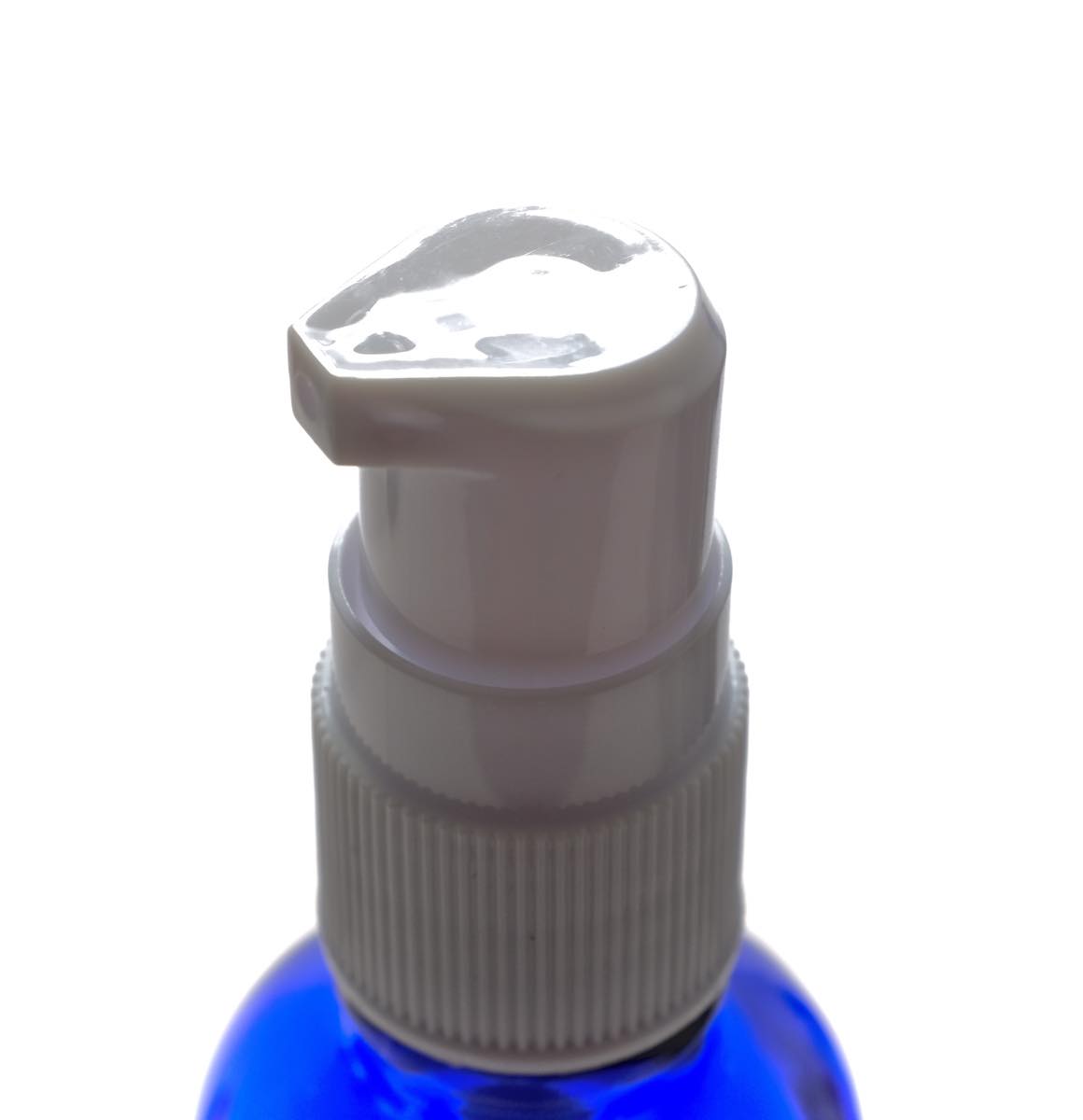 アロマ遮光瓶 50mL コバルト【ポンプ：ホワイト】