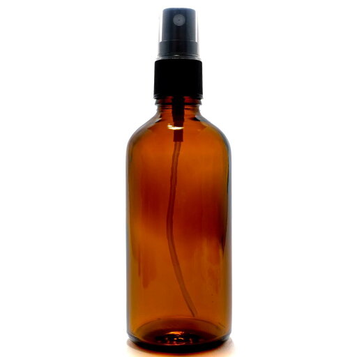 アロマ遮光瓶 100mL アンバー【ブラックフィンガースプレー】 アロマ遮光瓶 100mL アンバー【ブラックフィンガースプレー】