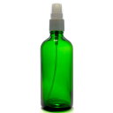 アロマ遮光瓶 100mL グリーン【ホワイトフィンガースプレー】