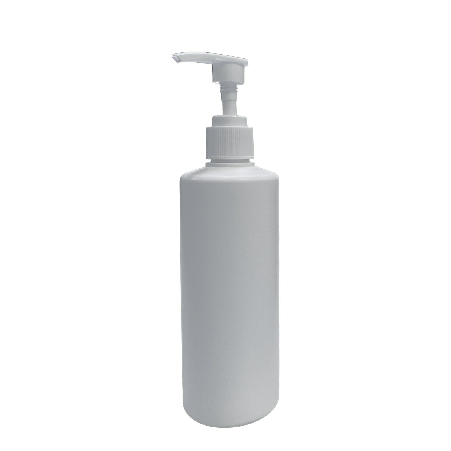 ポンプボトル 300ml PE ストレート [ ボトル： ホワイト / ポンプ：ホワイト ]