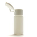 プラスチック容器 30mL PE ホワイト ストレートボトル【ヒンジキャップ:ホワイト パッキン付き】(3)