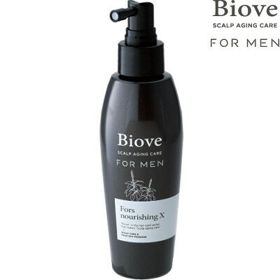 BIOVE FOR MEN いつまでも健やかな髪のために。 ニオイや薄毛、頭皮のベタつきといった男性特有の悩みに対し、植物の持つ自然の力を研究し尽くしたビオーブが出した答え。 それが男性用処方のビオーブ フォー メンです。 頭皮に栄養を与える頭皮用美容液。 頭皮にうるおいをチャージ。 髪一本一本を弾力のある髪へと導く。 【おすすめのお客様】 ・髪のボリュームが気になる方 ・頭皮が乾燥しやすい方 発売元：日華化学株式会社↑シリーズ一覧はコチラ↑